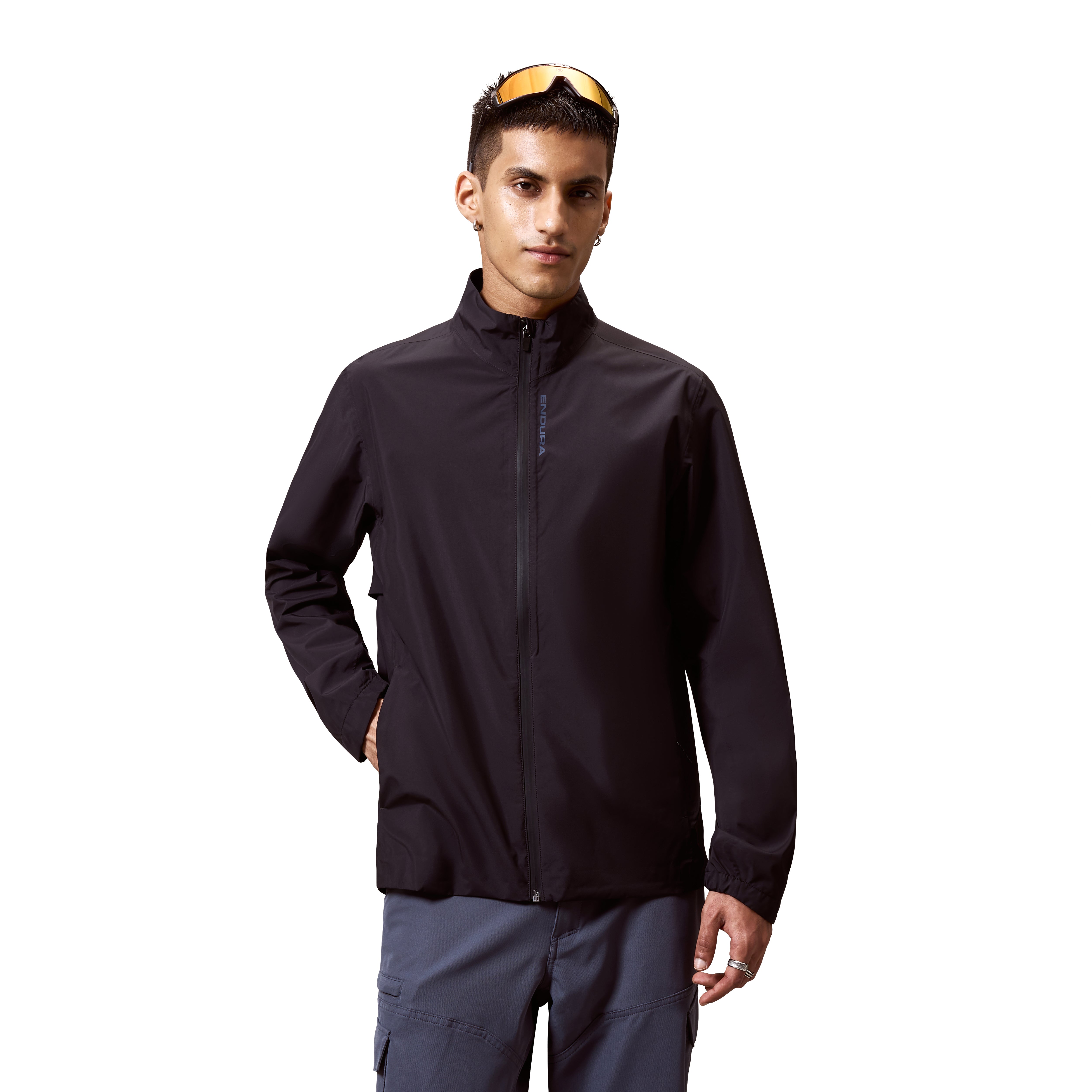 Men's Loop Rout Waterproof Jacket - Black