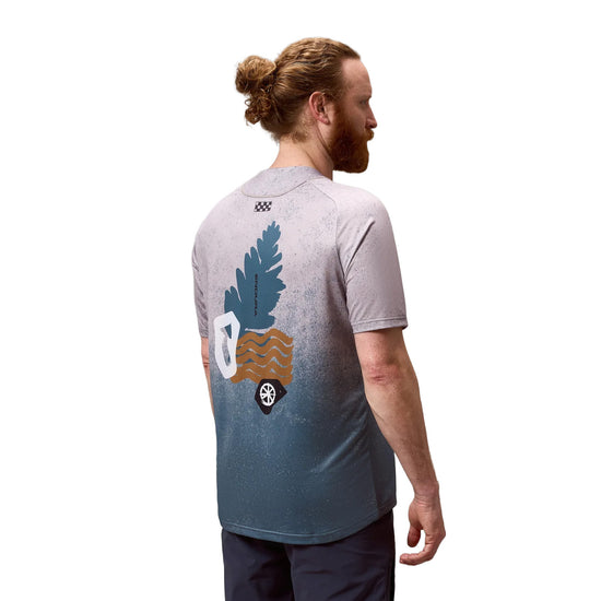 Men's SingleTrack Short-Sleeve Print T-Shirt - Blue