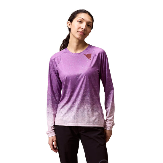 Women's SingleTrack Long-Sleeve Print T-Shirt - Purple
