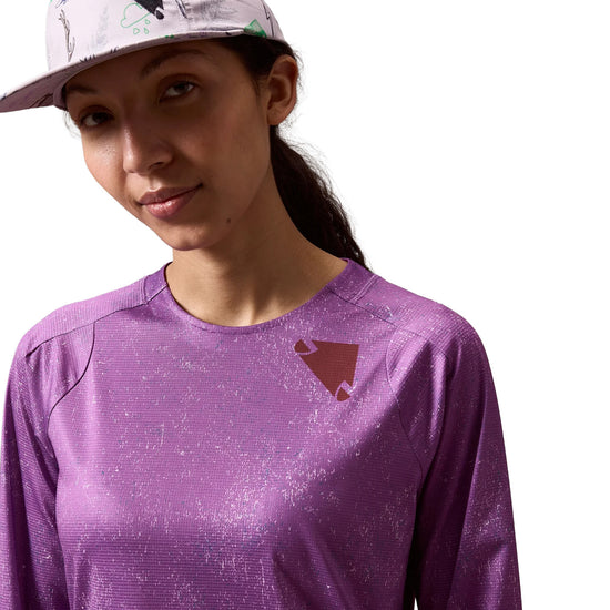 Women's SingleTrack Long-Sleeve Print T-Shirt - Purple