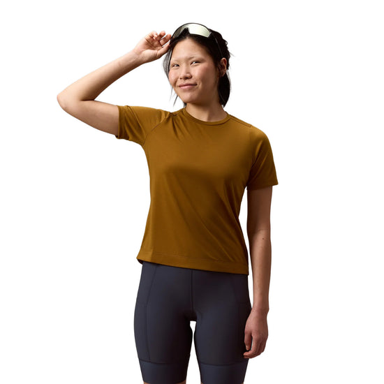 Women's Loop Short Sleeve Tech T-Shirt - Brown