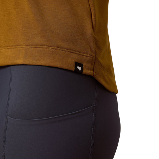 Women's Loop Short Sleeve Tech T-Shirt - Brown