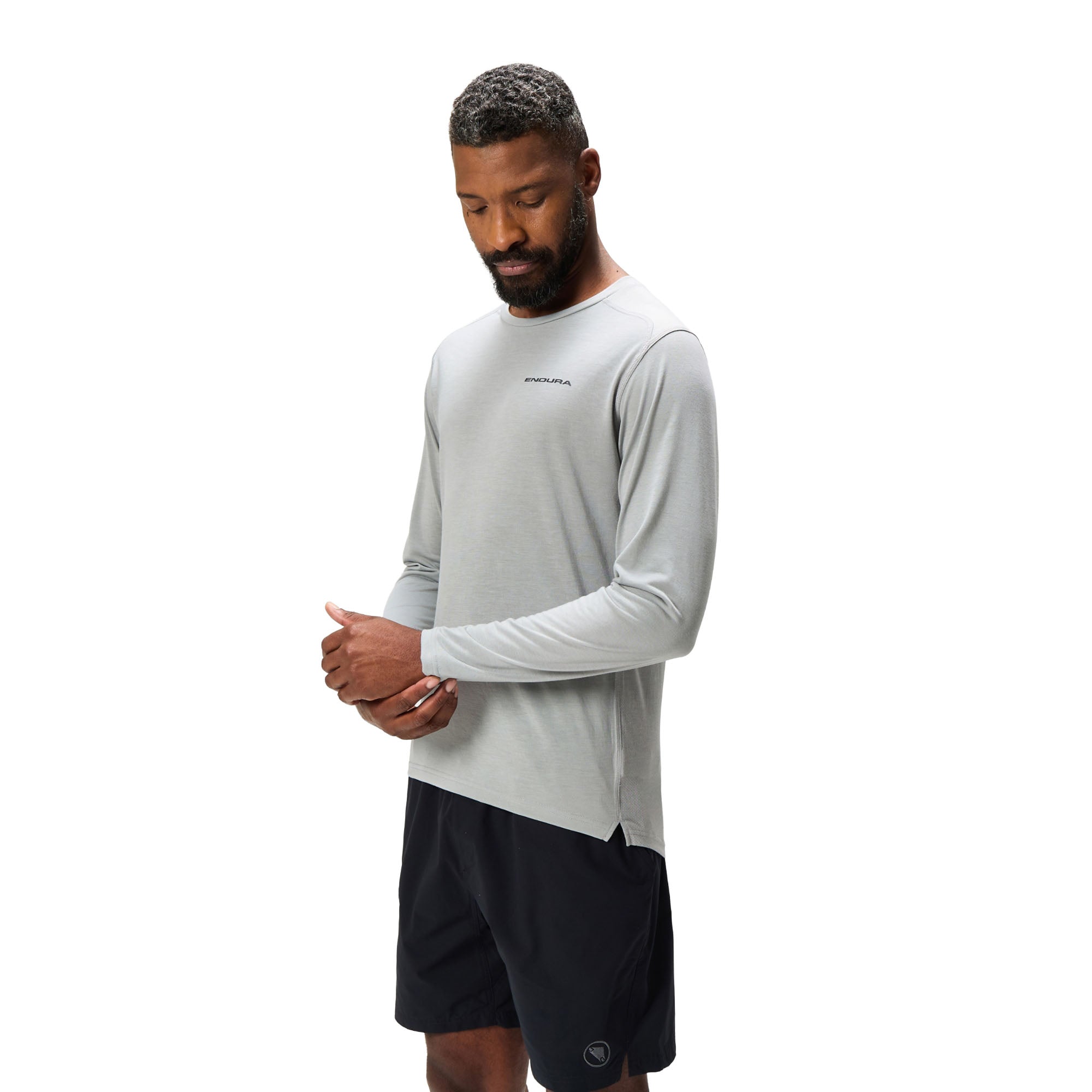 Men's Loop Long-Sleeve Tech T-Shirt - Grey