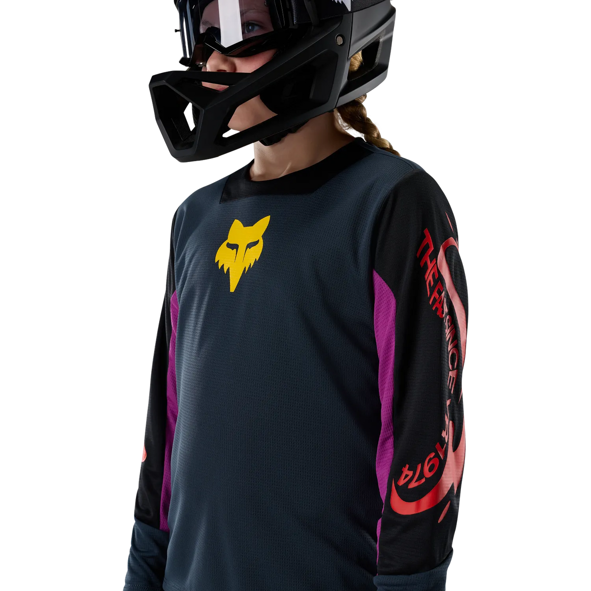 Kids' Defend Creation Long-Sleeve Jersey - Navy
