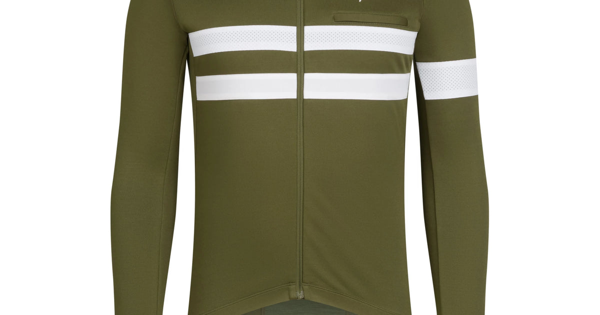 Rapha Men's Brevet Long Sleeve Jersey - Green | Tiso