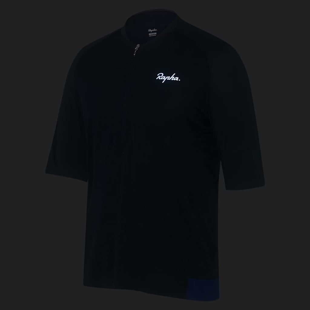 Men's Explore Zip Neck Technical T-Shirt - Navy