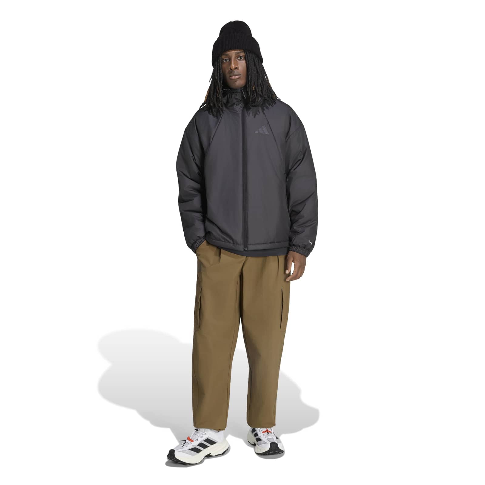 Men's Multi Primaloft Insulated Hooded Jacket - Black