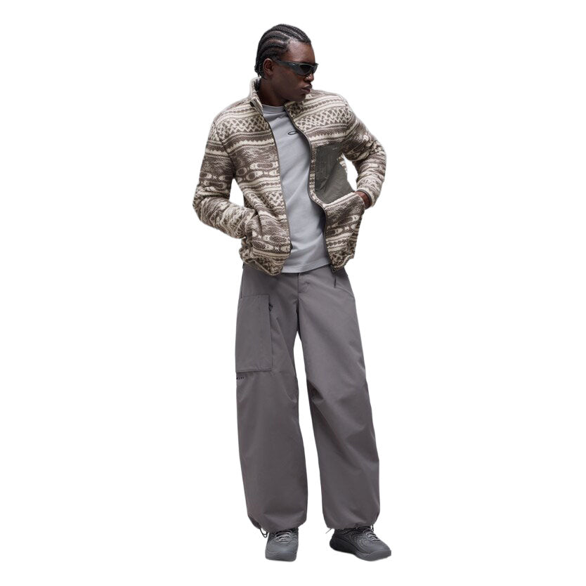 Unisex Snowdrift Mountain Fire Sherpa Fleece - Grey