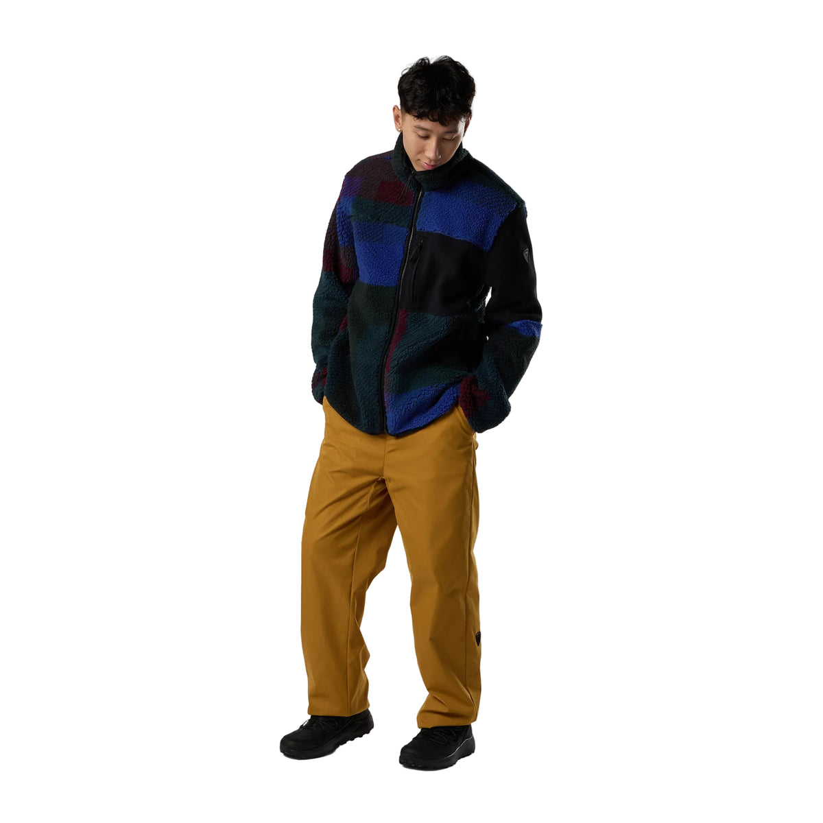 Men’s AllTrack Full-Zip Sherpa Jacket – Blue