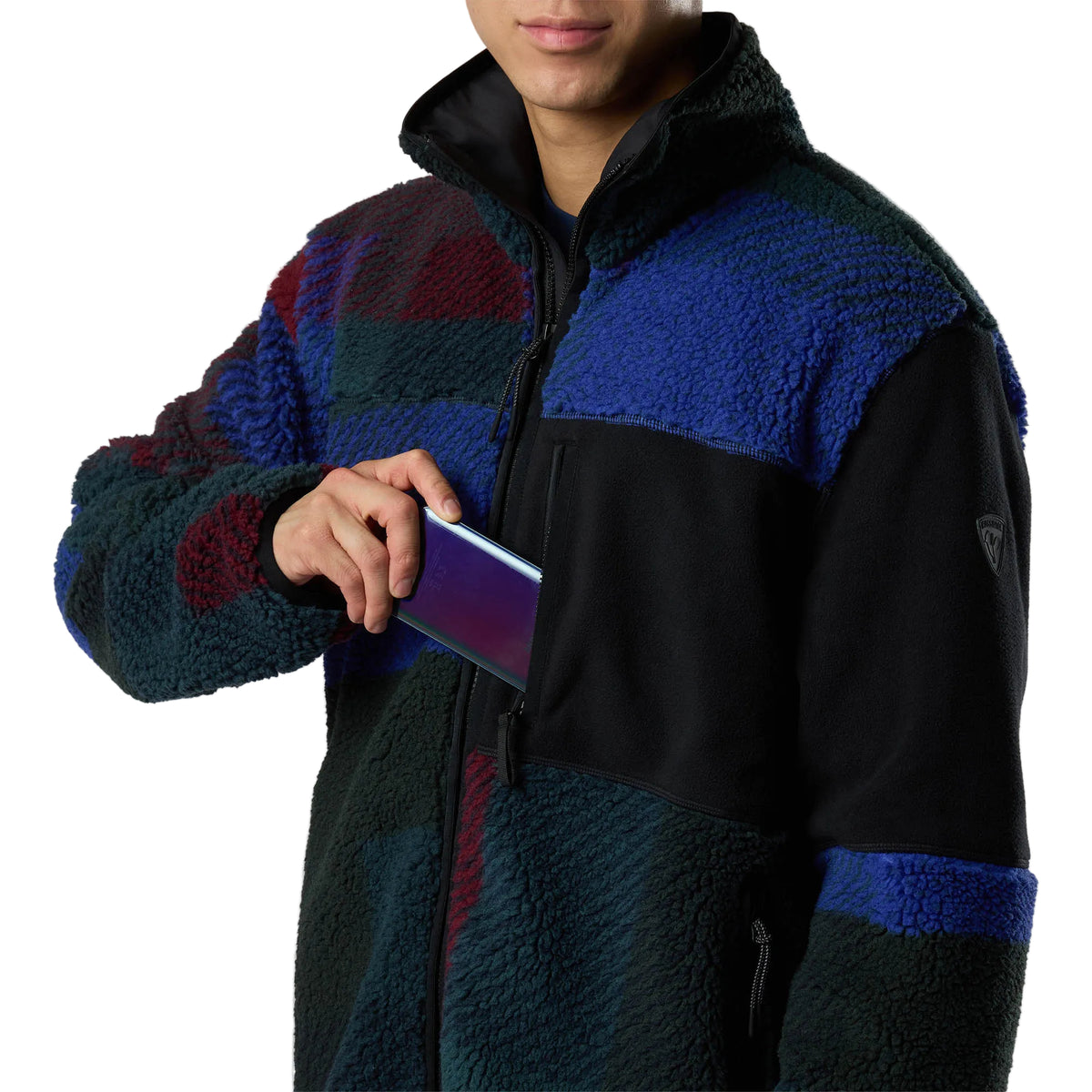 Men’s AllTrack Full-Zip Sherpa Jacket – Blue