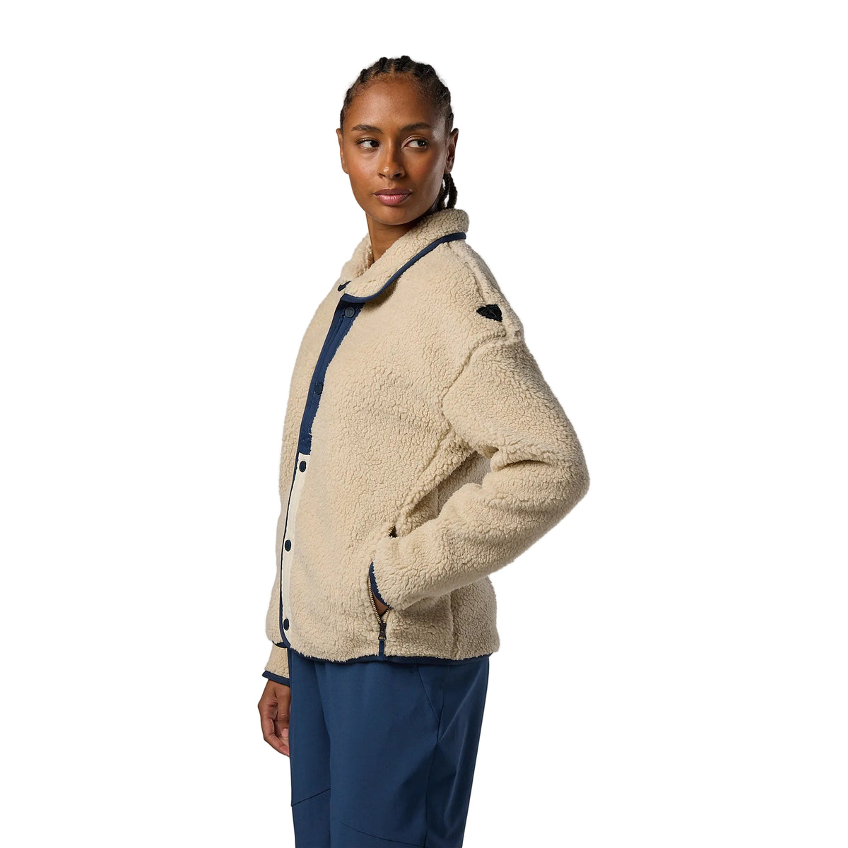 Women's AllTrack Snap Sherpa Jacket - White