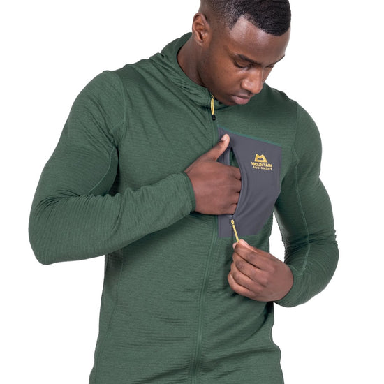 Men's Lumiko Hooded Fleece Jacket - Green