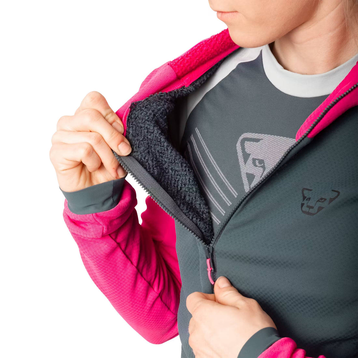 Women's Blacklight Thermal Hooded Jacket - Pink