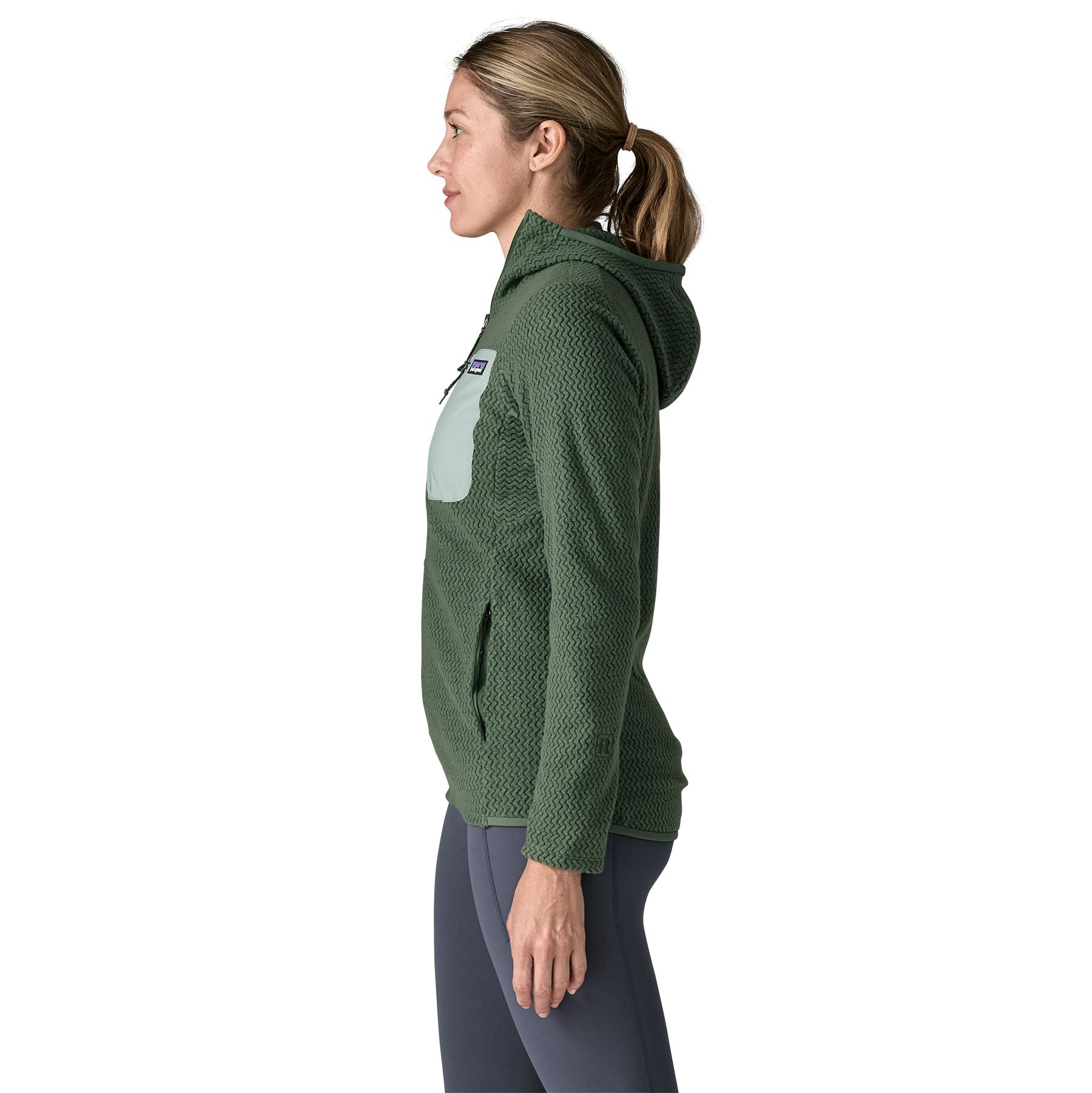 Women's R1 Air Full Zip Hoody - Green