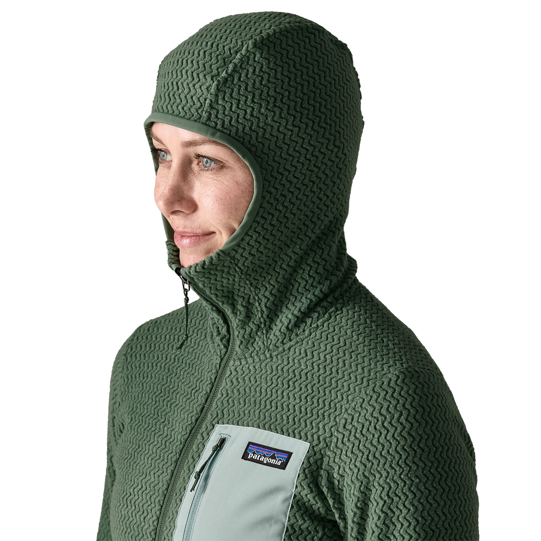 Women's R1 Air Full Zip Hoody - Green