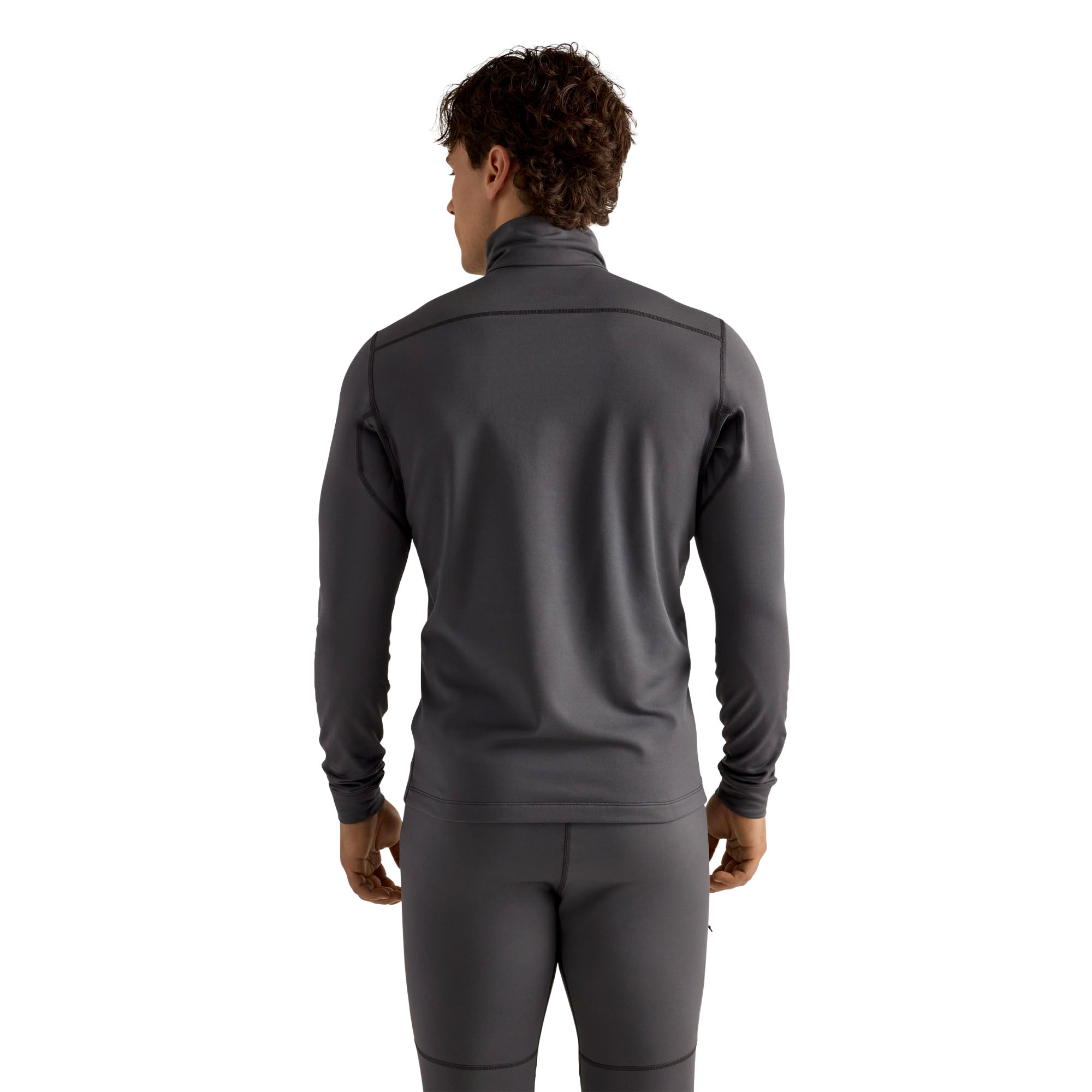 Men's Rho Lightweight Zip Neck Base Layer - Cloud