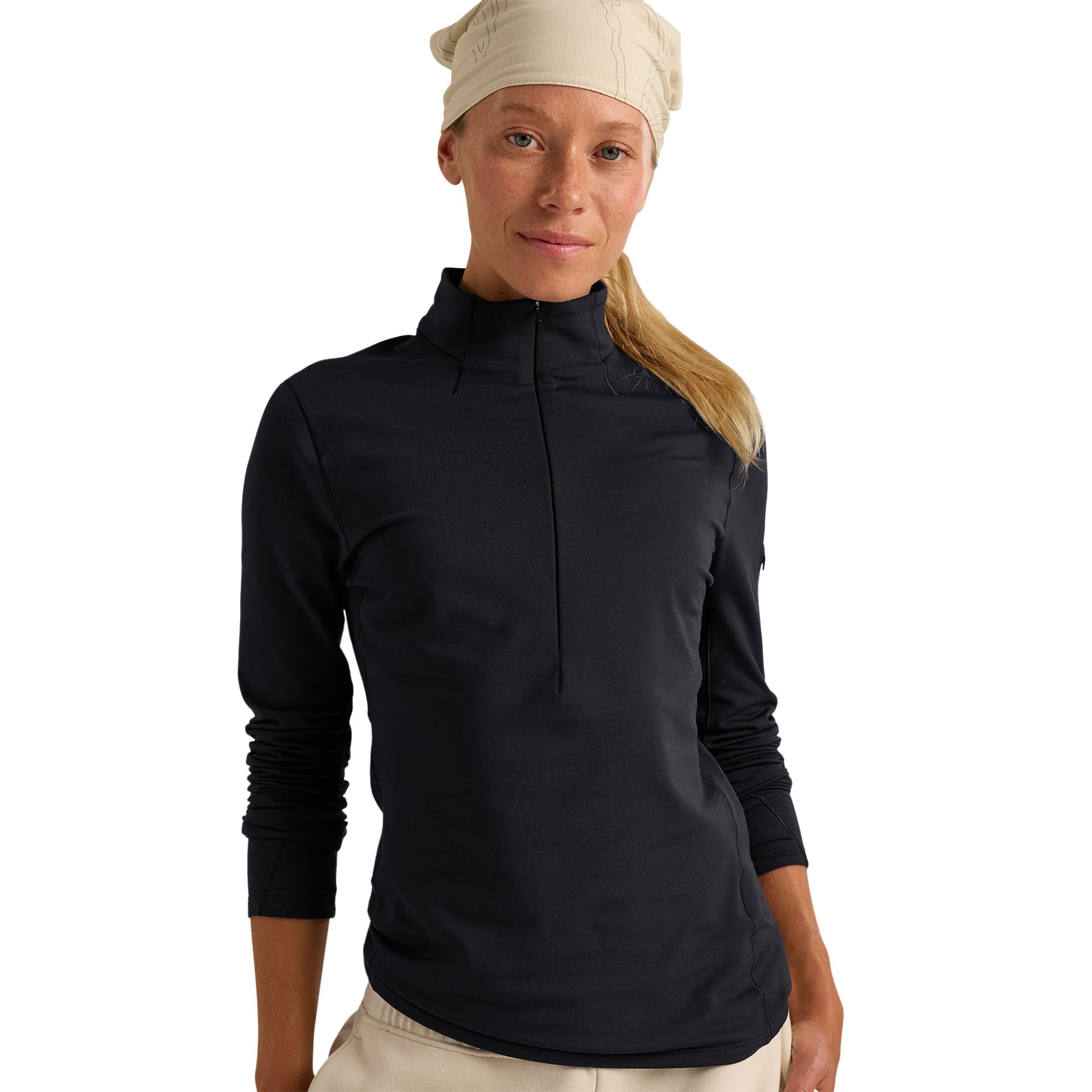 Women’s Rho Zip Neck - Black