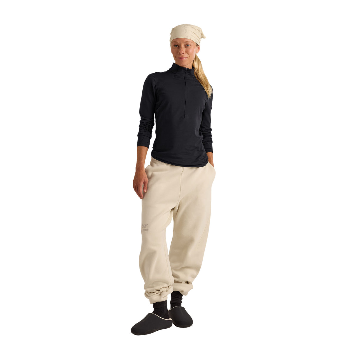 Women’s Rho Zip Neck - Black