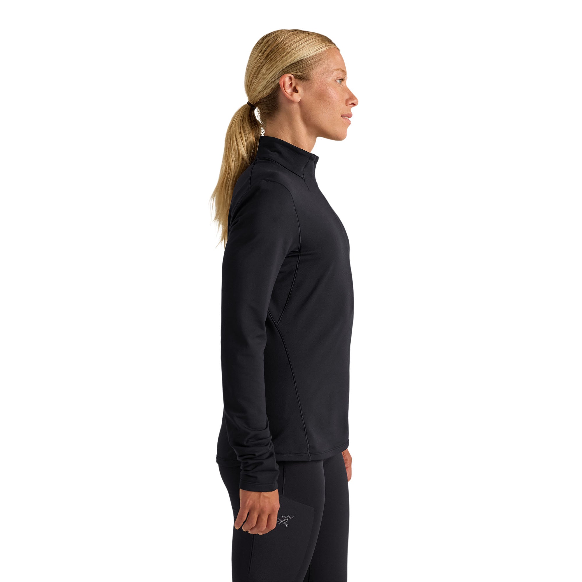 Women’s Rho Zip Neck - Black