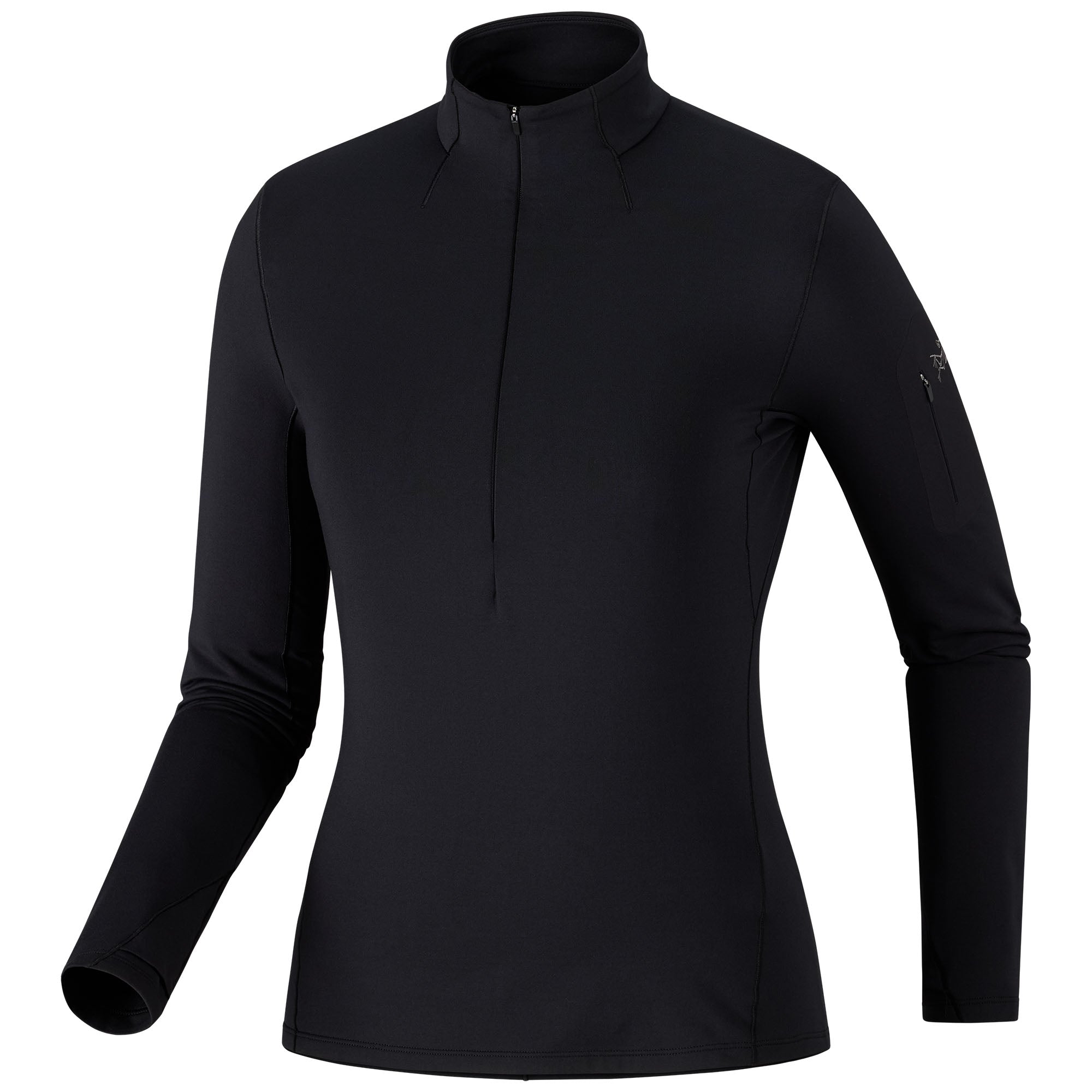 Women’s Rho Zip Neck - Black