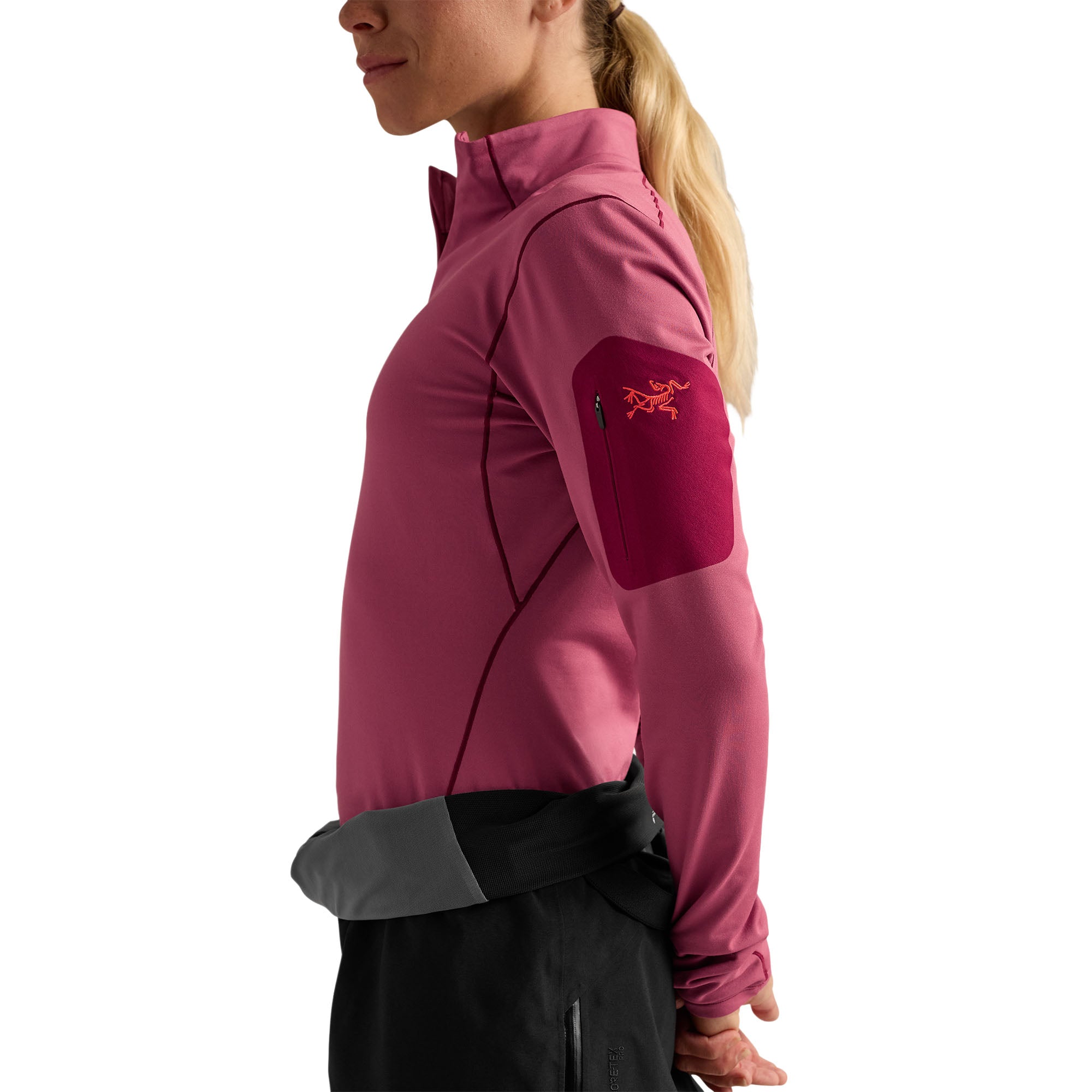 Women’s Rho Zip Neck - LT Rene / Rene / Rocket
