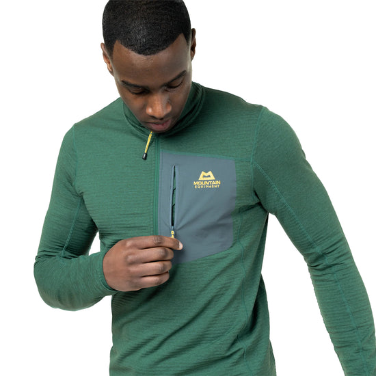 Men's Lumiko Zip-T Top - Green