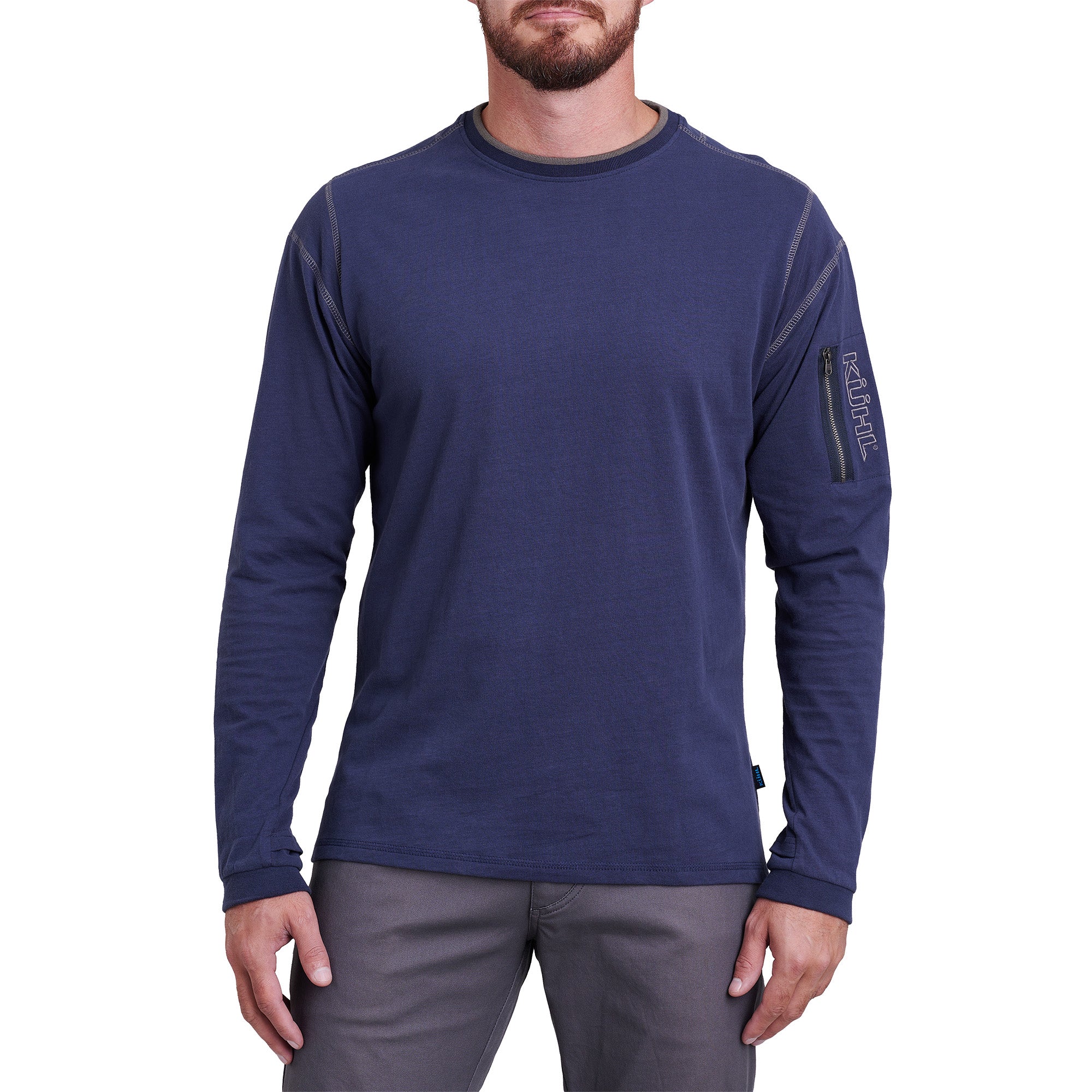 Men's Kommando Crew Long-Sleeve Top - Blue