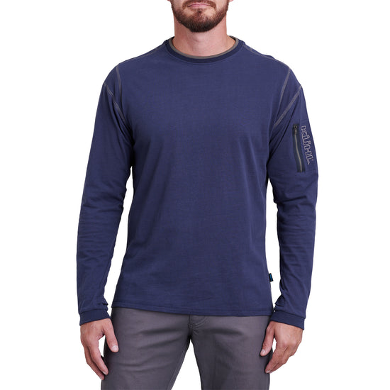 Men's Kommando Crew Long-Sleeve Top - Blue