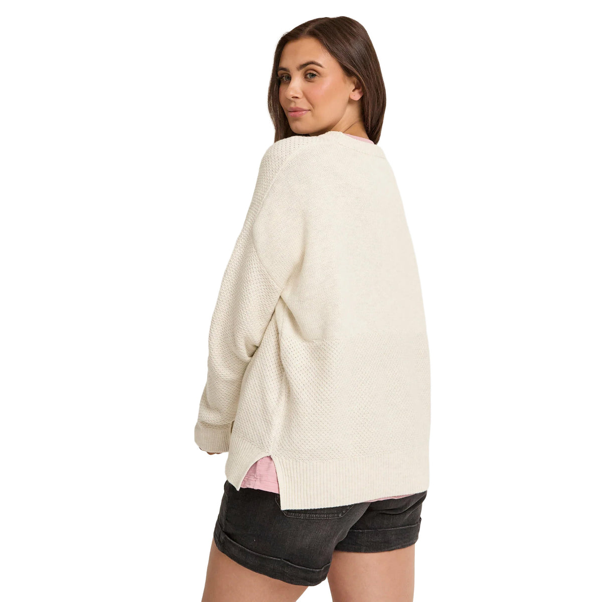 Women's Cove Cotton Knitted Jumper - White