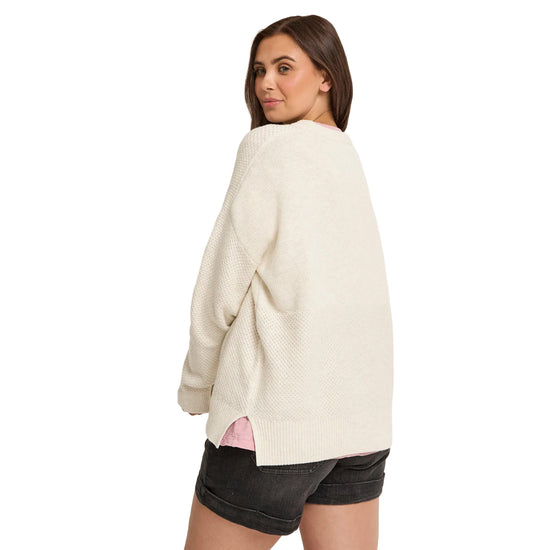 Women's Cove Cotton Knitted Jumper - White