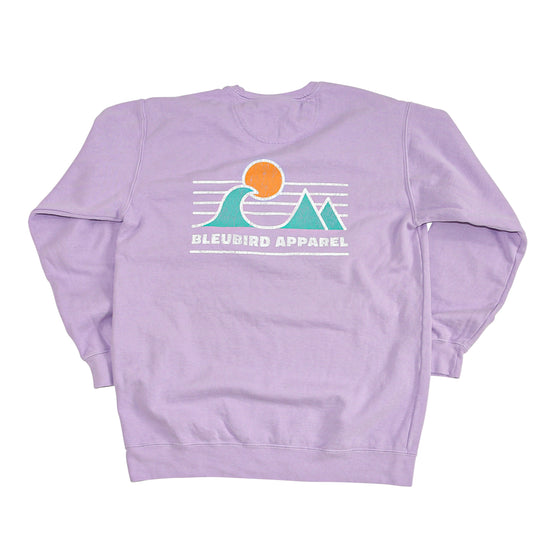 Women's Horizon Crew Pullover - Purple