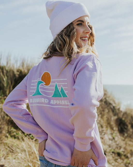 Women's Horizon Crew Pullover - Purple