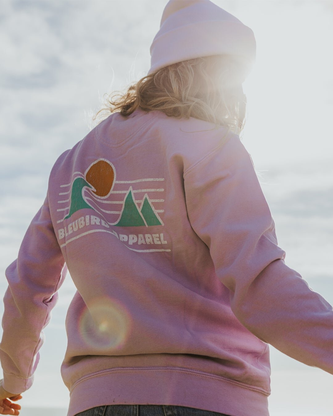 Women's Horizon Crew Pullover - Purple