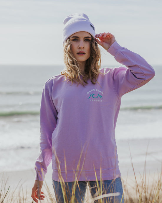 Women's Horizon Crew Pullover - Purple