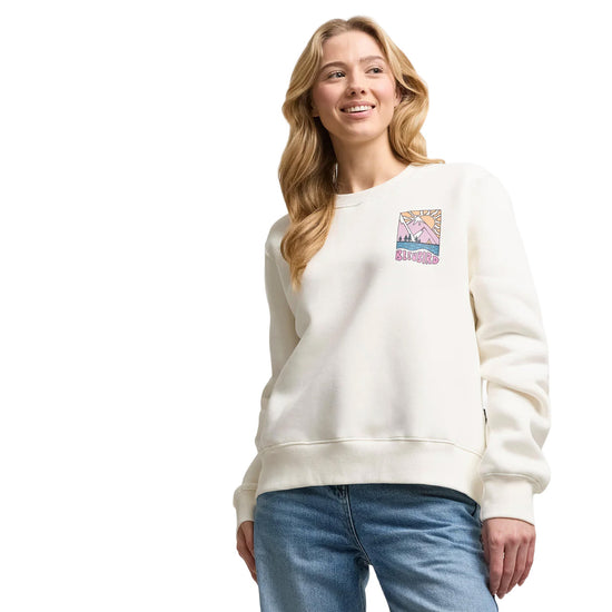 Women's Solace Cropped Crew Top - White