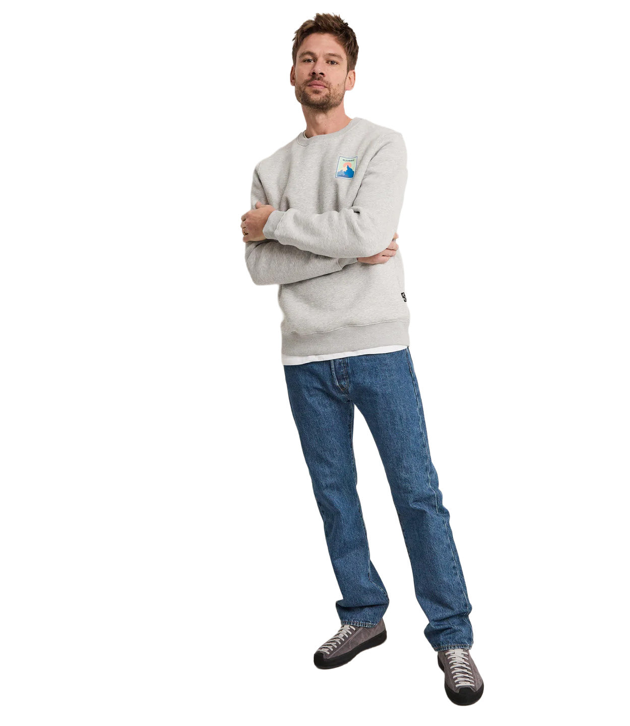 Men's Massif Crew Top - Grey