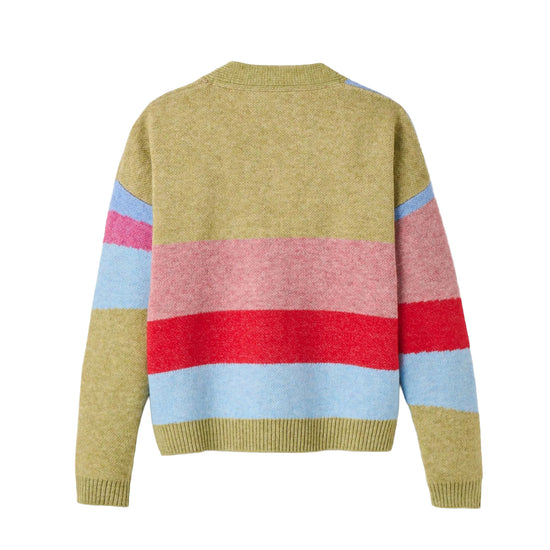 Women's Scenic Knitted Cardigan - Green