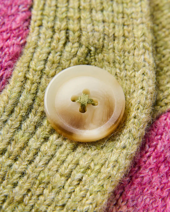 Women's Scenic Knitted Cardigan - Green