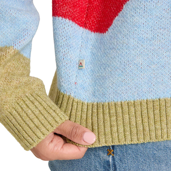 Women's Scenic Knitted Cardigan - Green