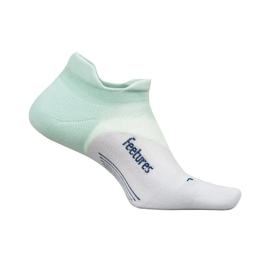 Unisex Elite Light Cushion No Show Tab Socks - Green / White