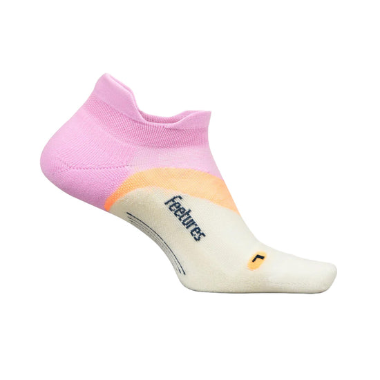 Unisex Elite Light Cushion No Show Tab Socks - Pink