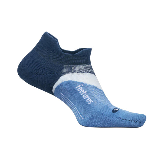 Unisex Elite Light Cushion No Show Tab Socks - Blue