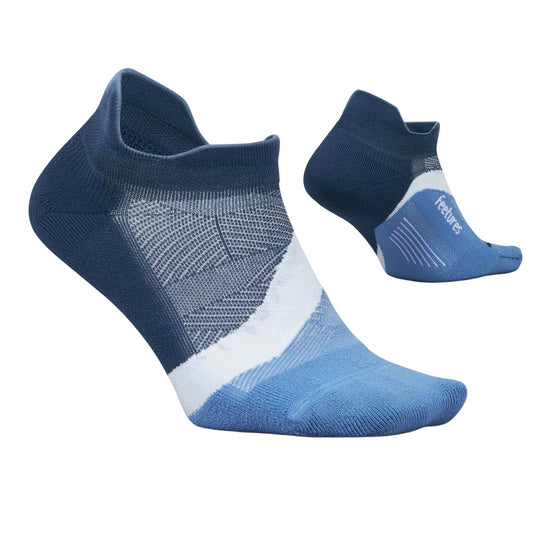 Unisex Elite Light Cushion No Show Tab Socks - Blue