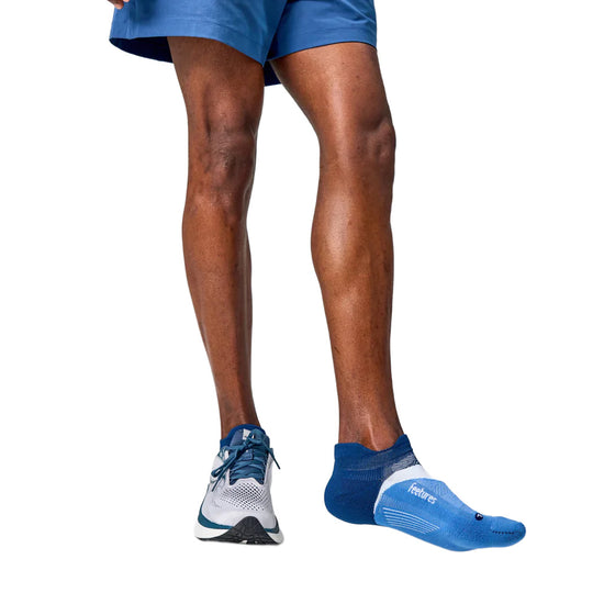 Unisex Elite Light Cushion No Show Tab Socks - Blue