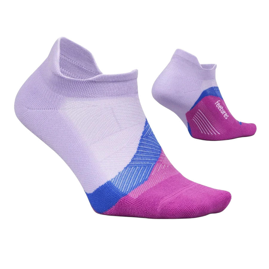 Unisex Elite Light Cushion No Show Tab Socks - Purple