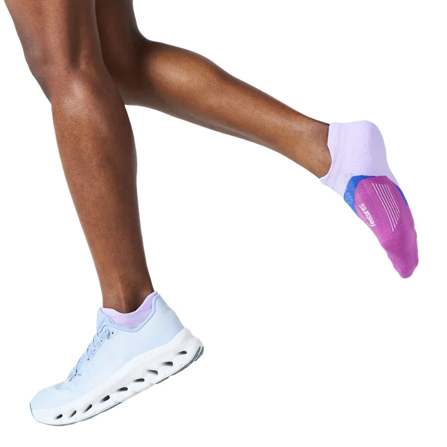 Unisex Elite Light Cushion No Show Tab Socks - Purple
