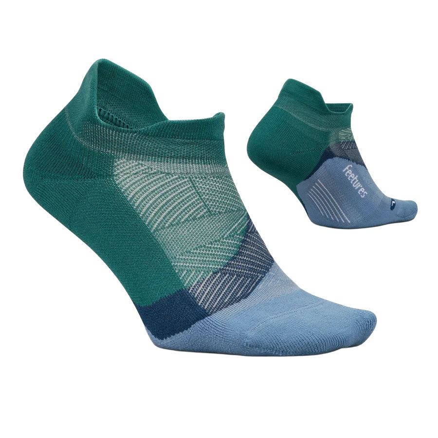 Unisex Elite Light Cushion No Show Tab Socks - Green