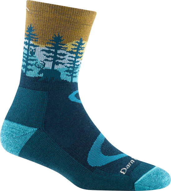 Women's Northwoods Micro Crew Midweight Hiking Socks - Blue