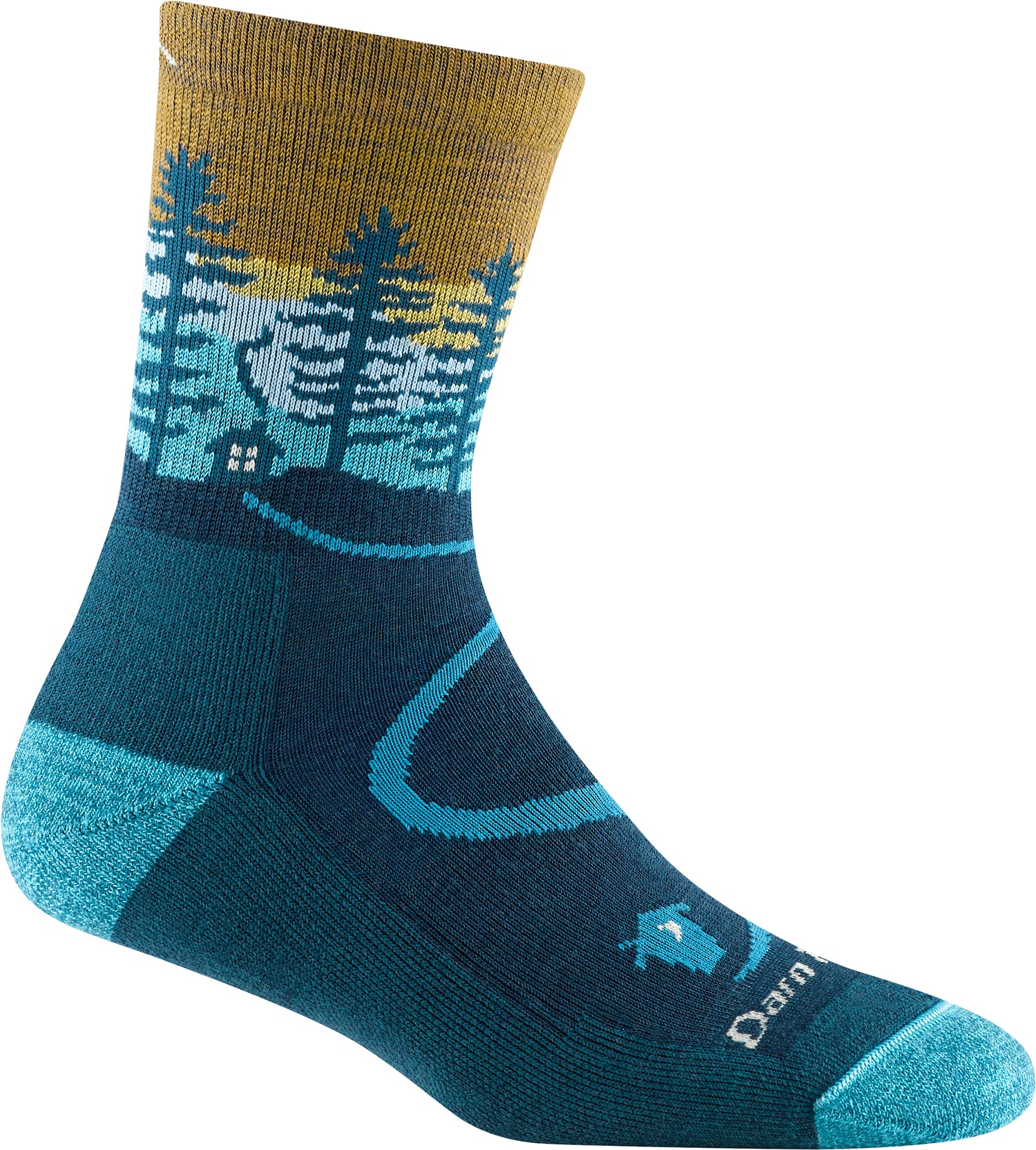 Women's Northwoods Micro Crew Midweight Hiking Socks - Blue