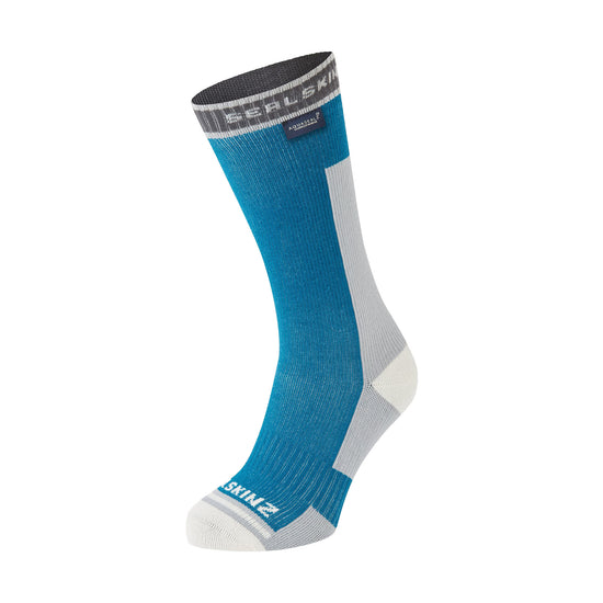 Unisex Holverstone Mid-Length Waterproof Running Socks - Blue